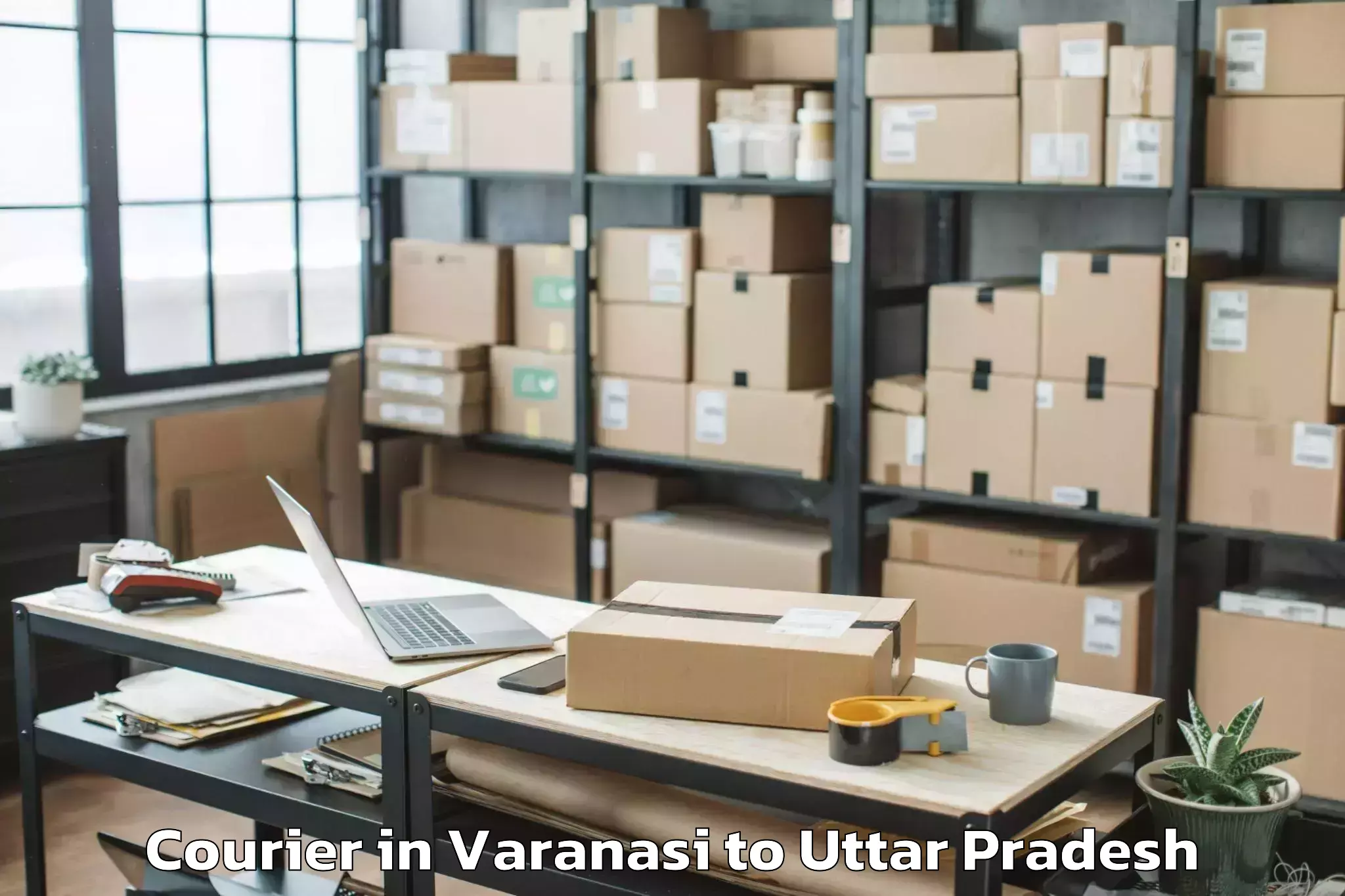 Get Varanasi to Muhammadabad Gohna Courier